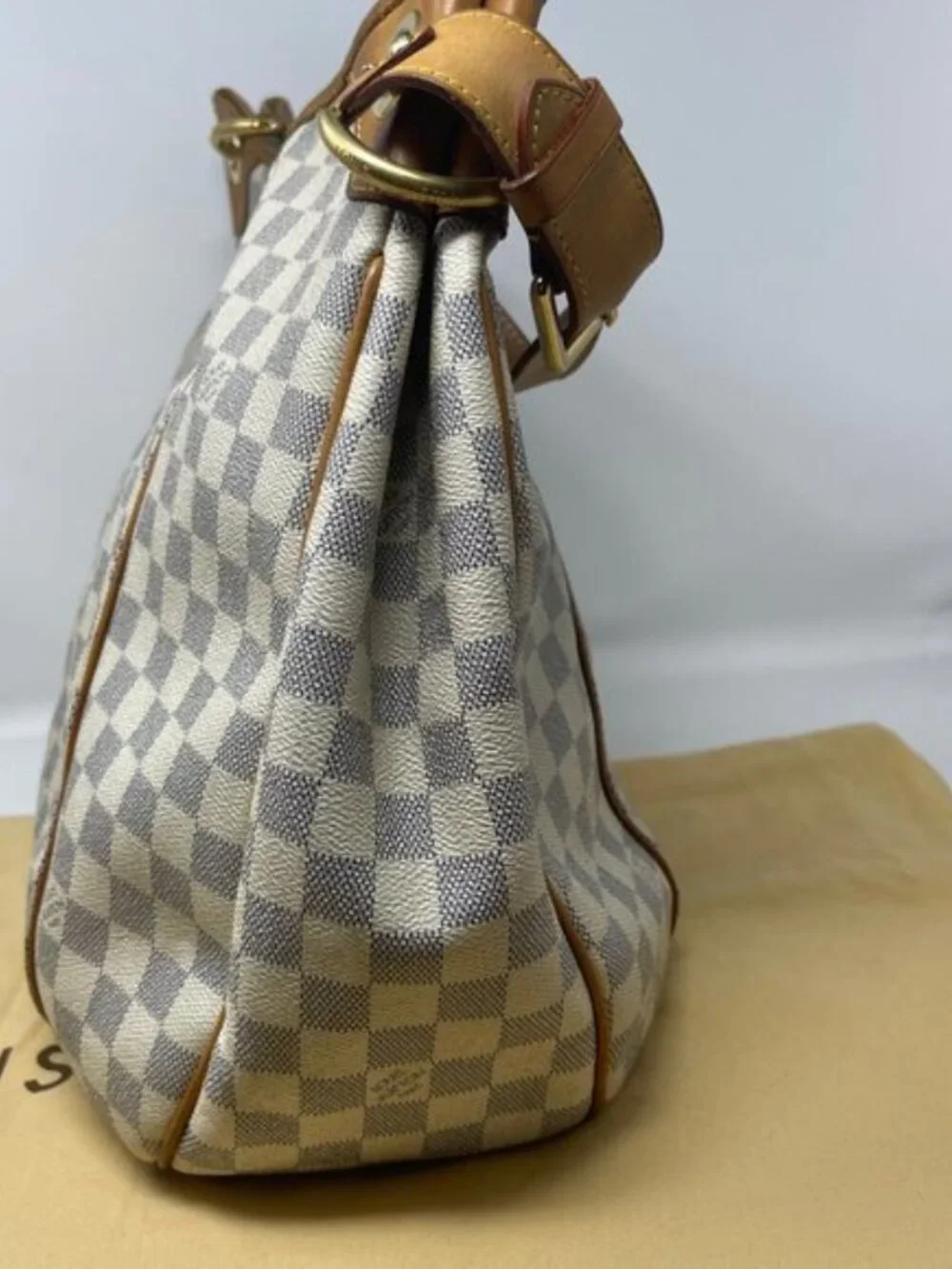 LOUIS VUITTON Damier Azur Galliera GM Shoulder Bag